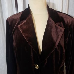 AlynPaige size 12 velvet chocolate jacket.